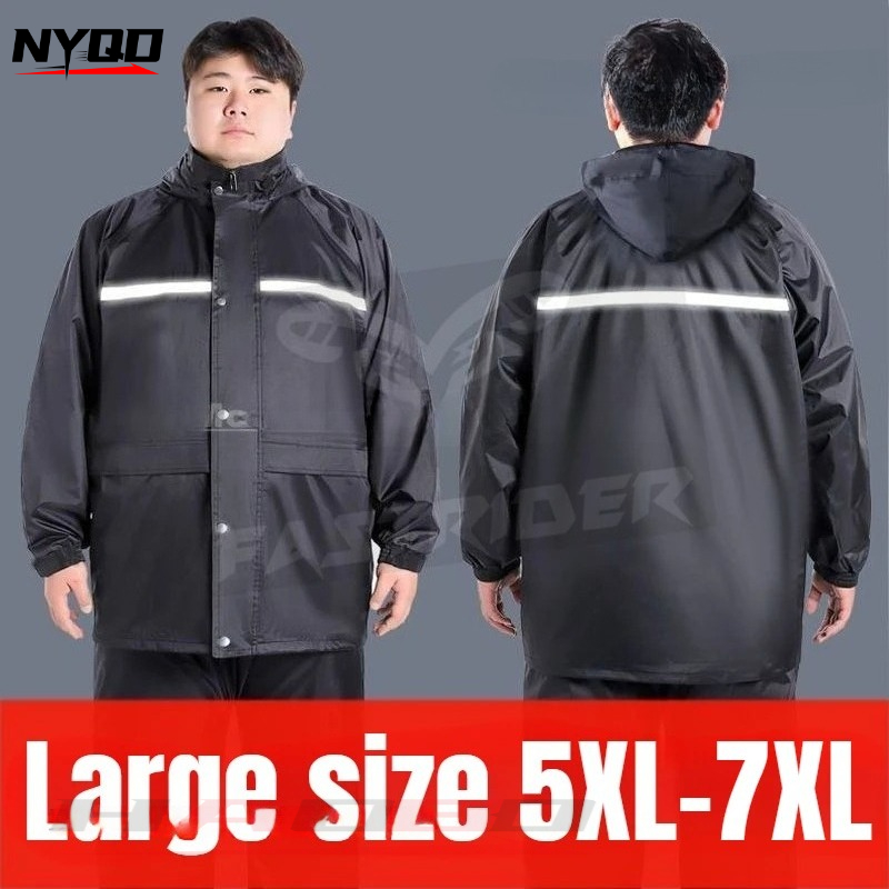 Motorcycle Rain Suit - 6XL 7XL 8XL Motorcycle Riding Large