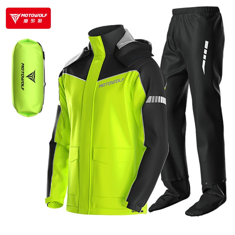 MOTOWOLF Motorcycle Raincoat A - огляд і ціна Motorcycle Rain Suit