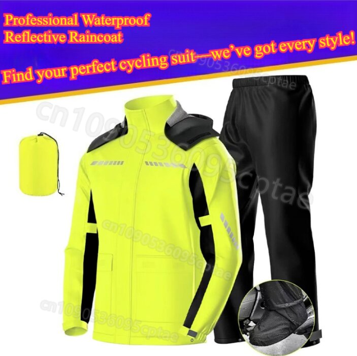 Waterproof Split Motorcycle Ra - огляд і ціна Motorcycle Rain Suit